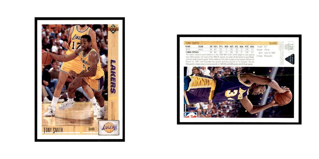 1991 Upper Deck Tony Smith Basketball Cards #128