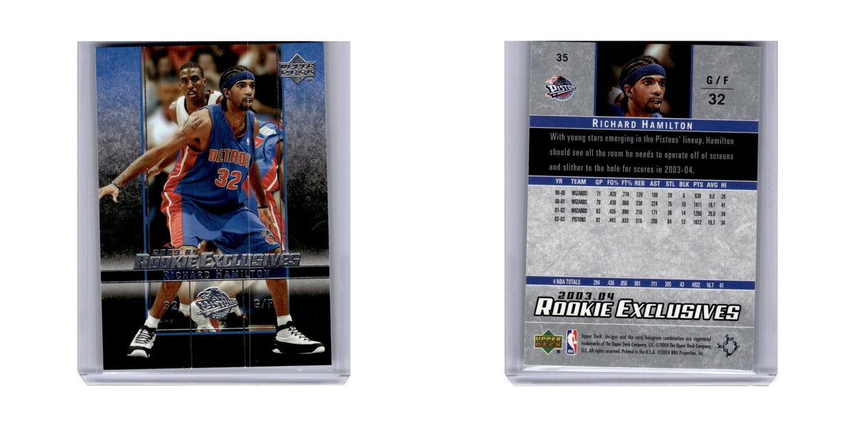 2003 Upper Deck Richard Hamilton Pistons #35