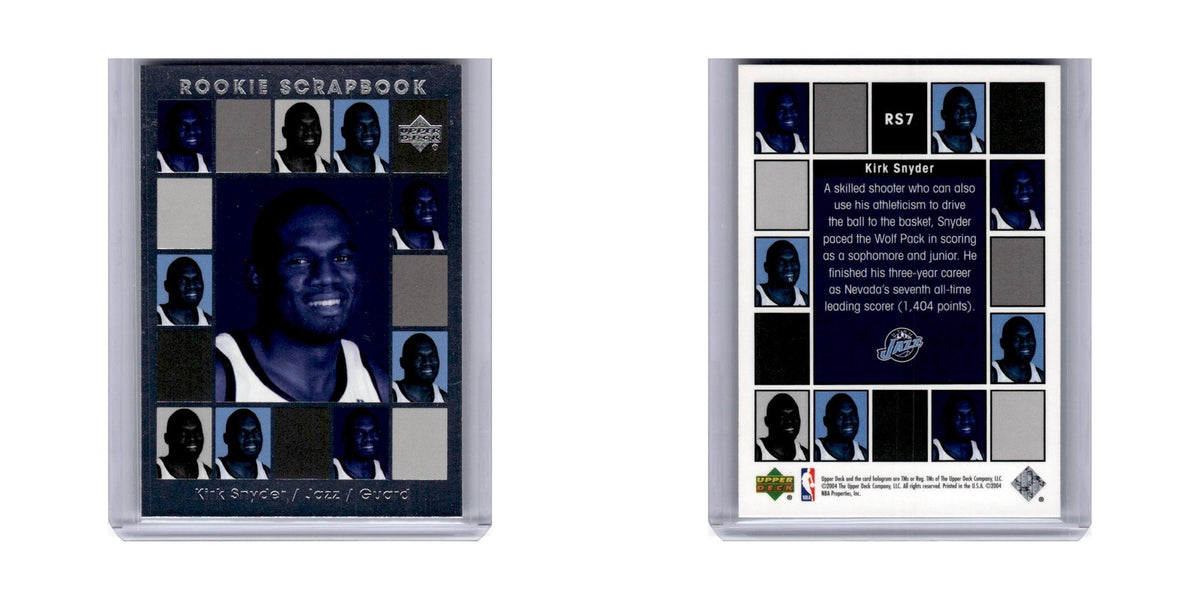 2004 Upper Deck Rookie Scrapbook Kirk Snyder Jazz #RS7