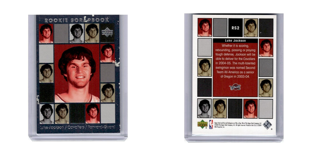 2004 Upper Deck Rookie Scrapbook Luke Jackson Cavaliers #RS2