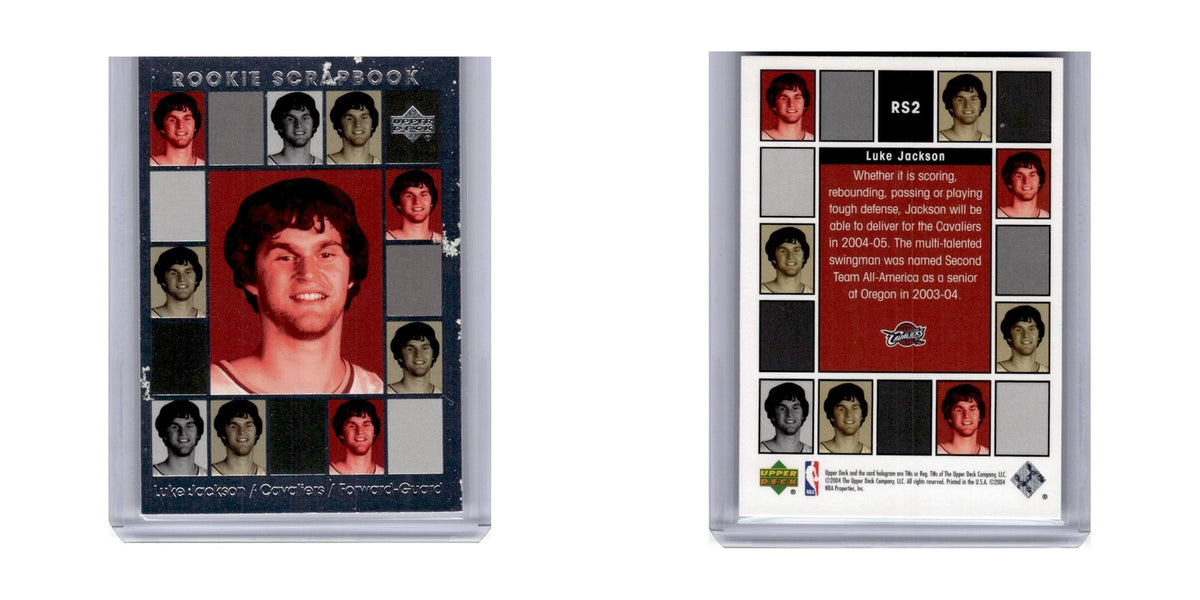 2004 Upper Deck Rookie Scrapbook Luke Jackson Cavaliers #RS2