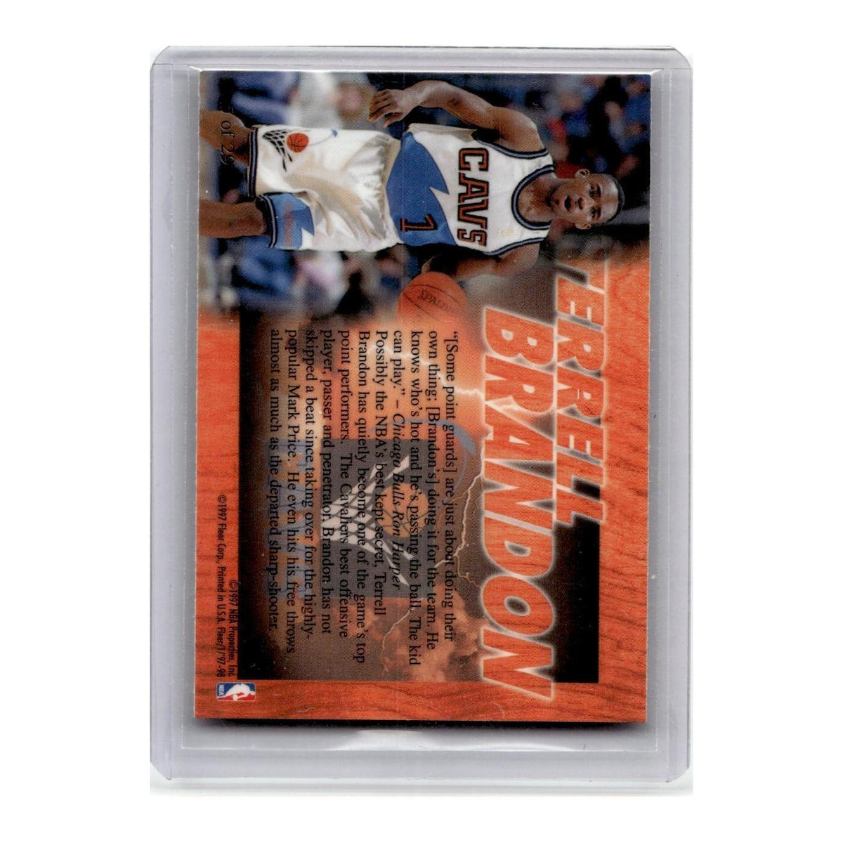 1997 Flair Terrell Brandon Cavaliers #5 OF 29