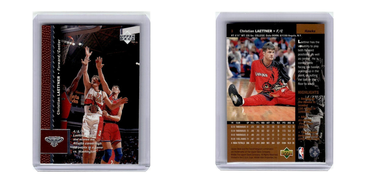1996 Upper Deck Christian Laettner Hawks #3