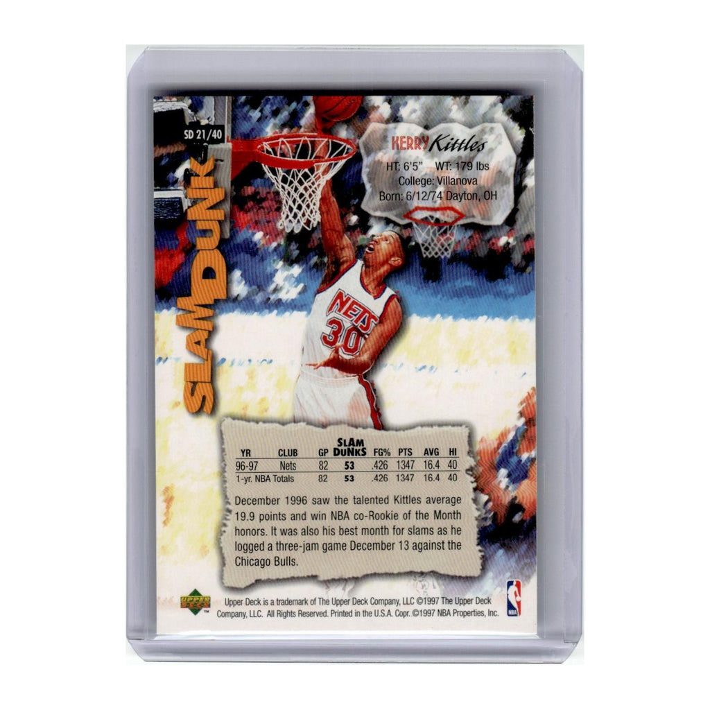 1997 Upper Deck Kerry Kittles Nets #SD21