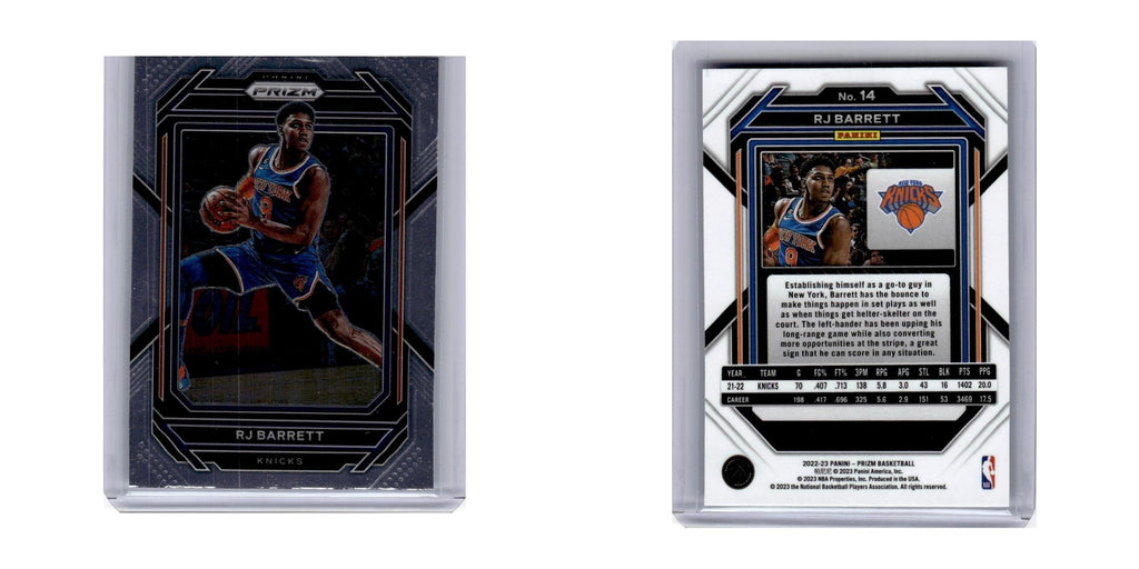 2022 Panini Prizm RJ Barrett Knicks #14