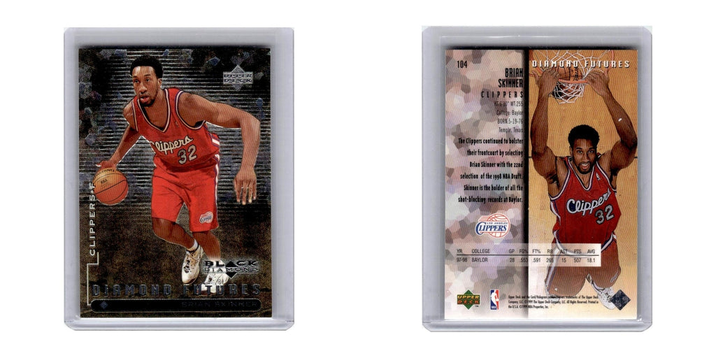 1998 Upper Deck Black Diamond Brian Skinner Clippers #104