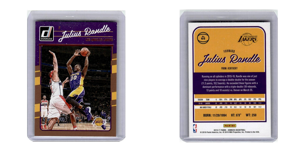 2016 Donruss Julius Randle Lakers #65