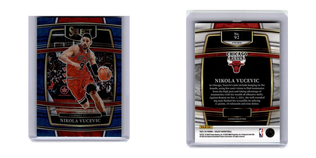 2021 Panini Select Prizm Nikola Vucevic Bulls #92
