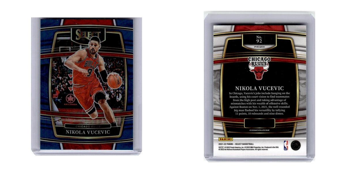2021 Panini Select Prizm Nikola Vucevic Bulls #92