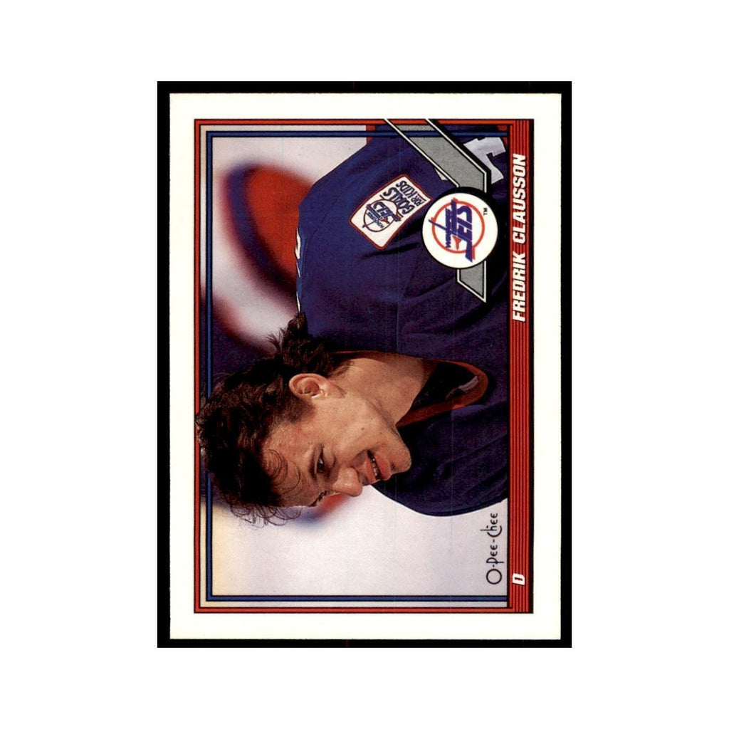 Fredrik Olausson 1991 O-Pee-Chee #45 Winnipeg Jets Hockey Card NM