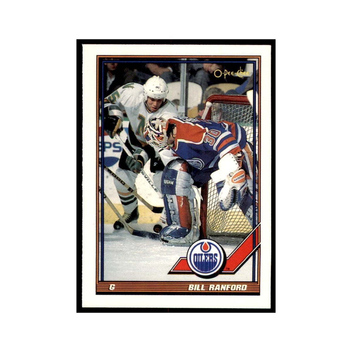 Bill Ranford 1991 O-Pee-Chee #356 Edmonton Oilers Hockey Card NM