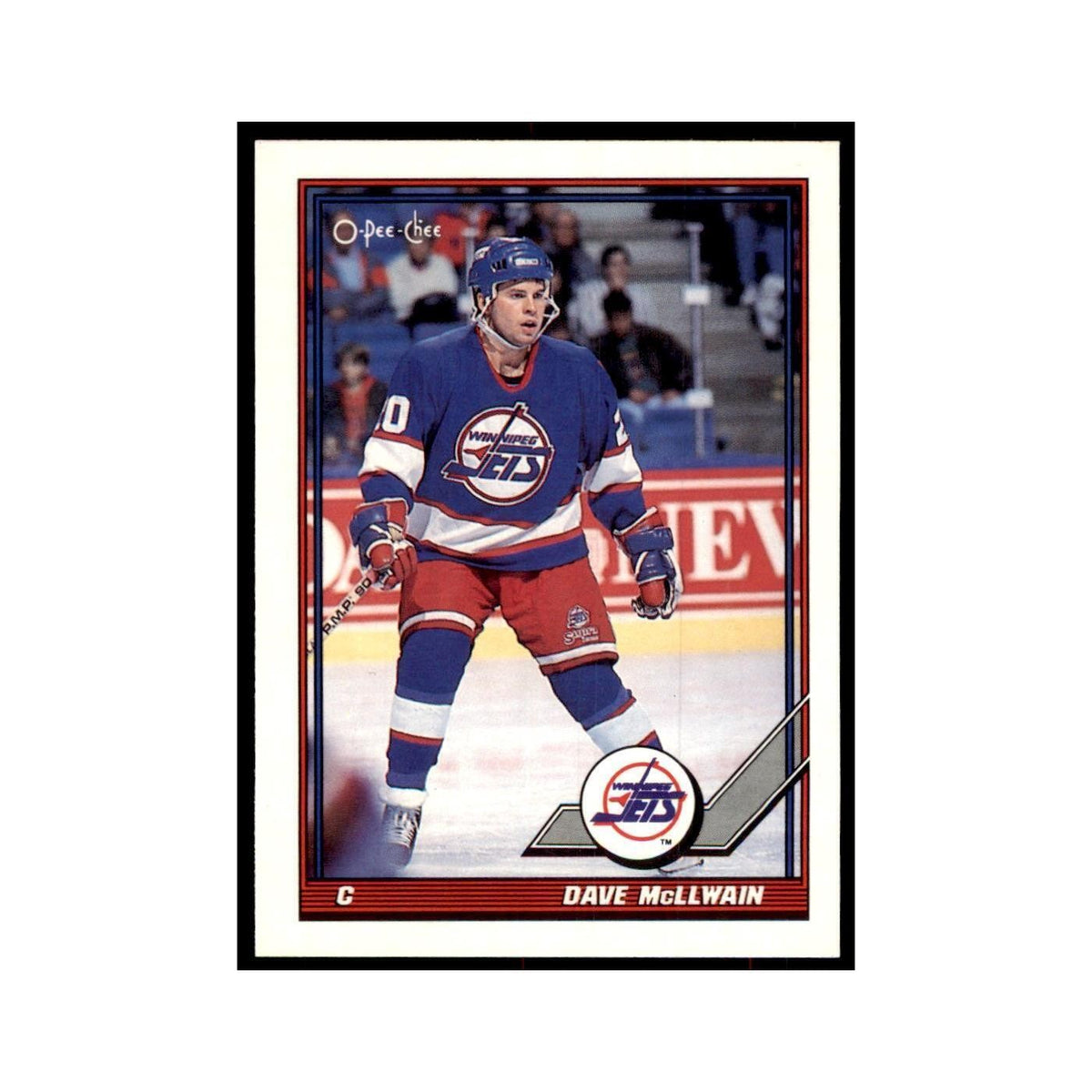Dave McLlwain 1991 O-Pee-Chee #95 Winnipeg Jets Hockey Card NM
