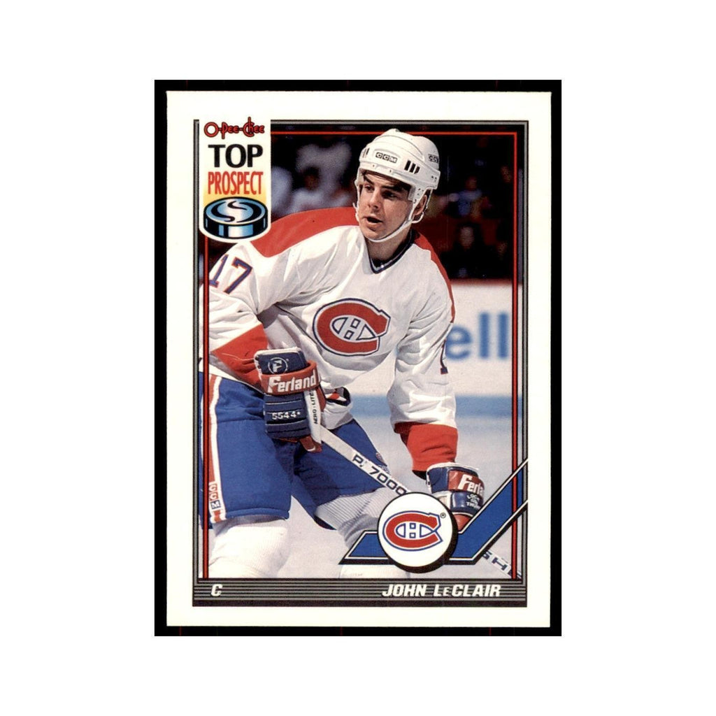 John LeClair Rookie 1991 O-Pee-Chee #209 Montreal Canadiens Hockey Card NM