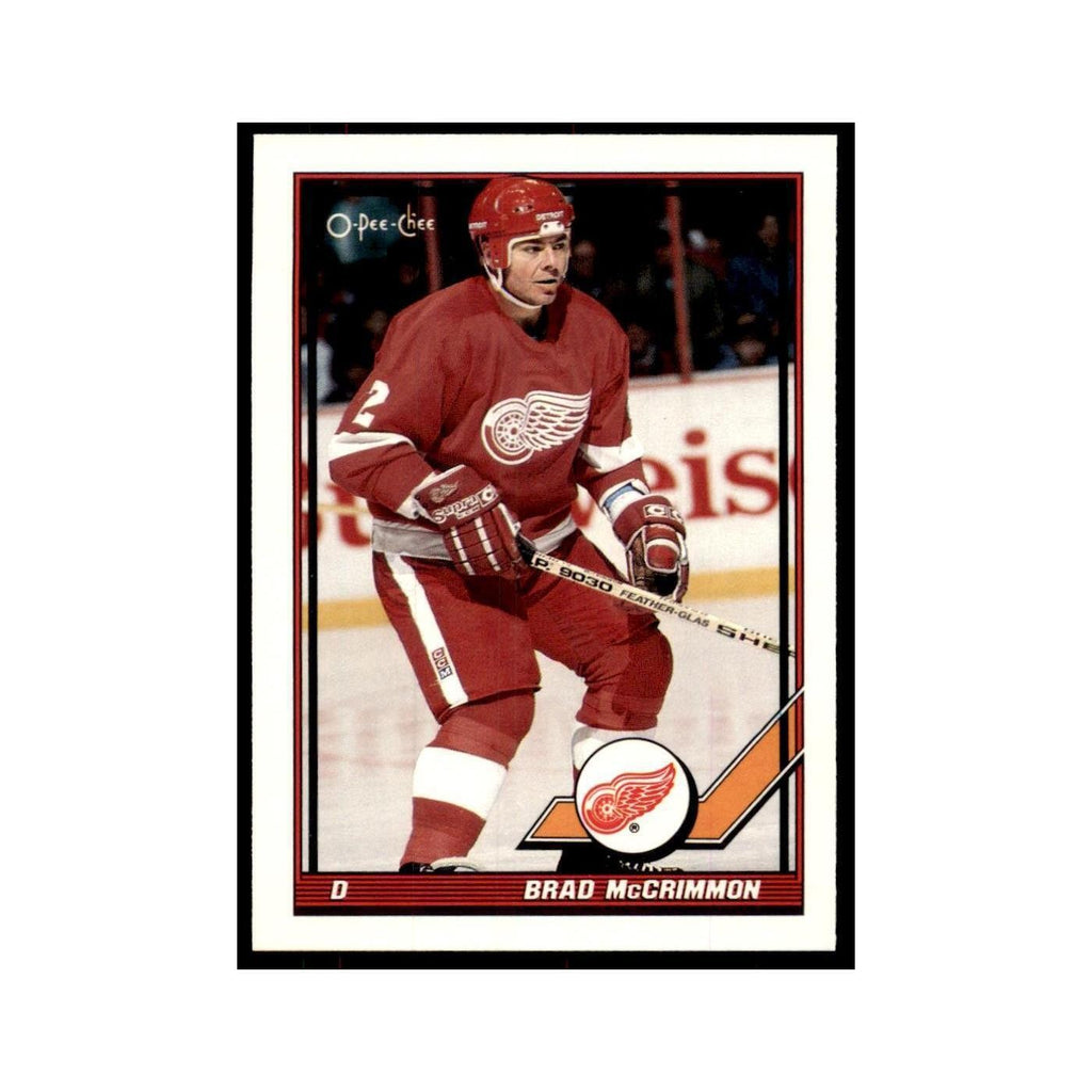 Brad McCrimmon 1991 O-Pee-Chee #79 Detroit Red Wings Hockey Card NM