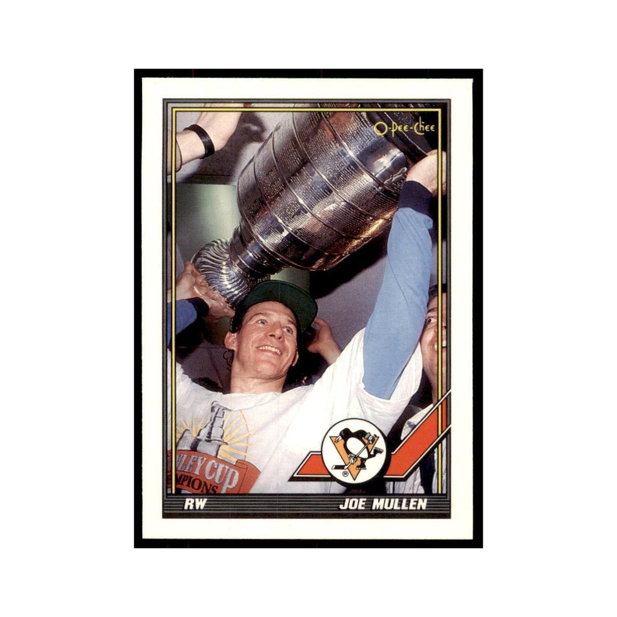 Joe Mullen 1991 O-Pee-Chee #69 Pittsburgh Penguins Hockey Card NM