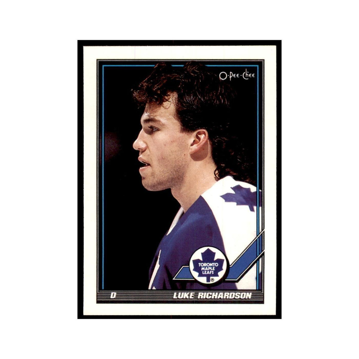 Luke Richardson 1991 O-Pee-Chee #351 Toronto Maple Leafs Hockey Card NM