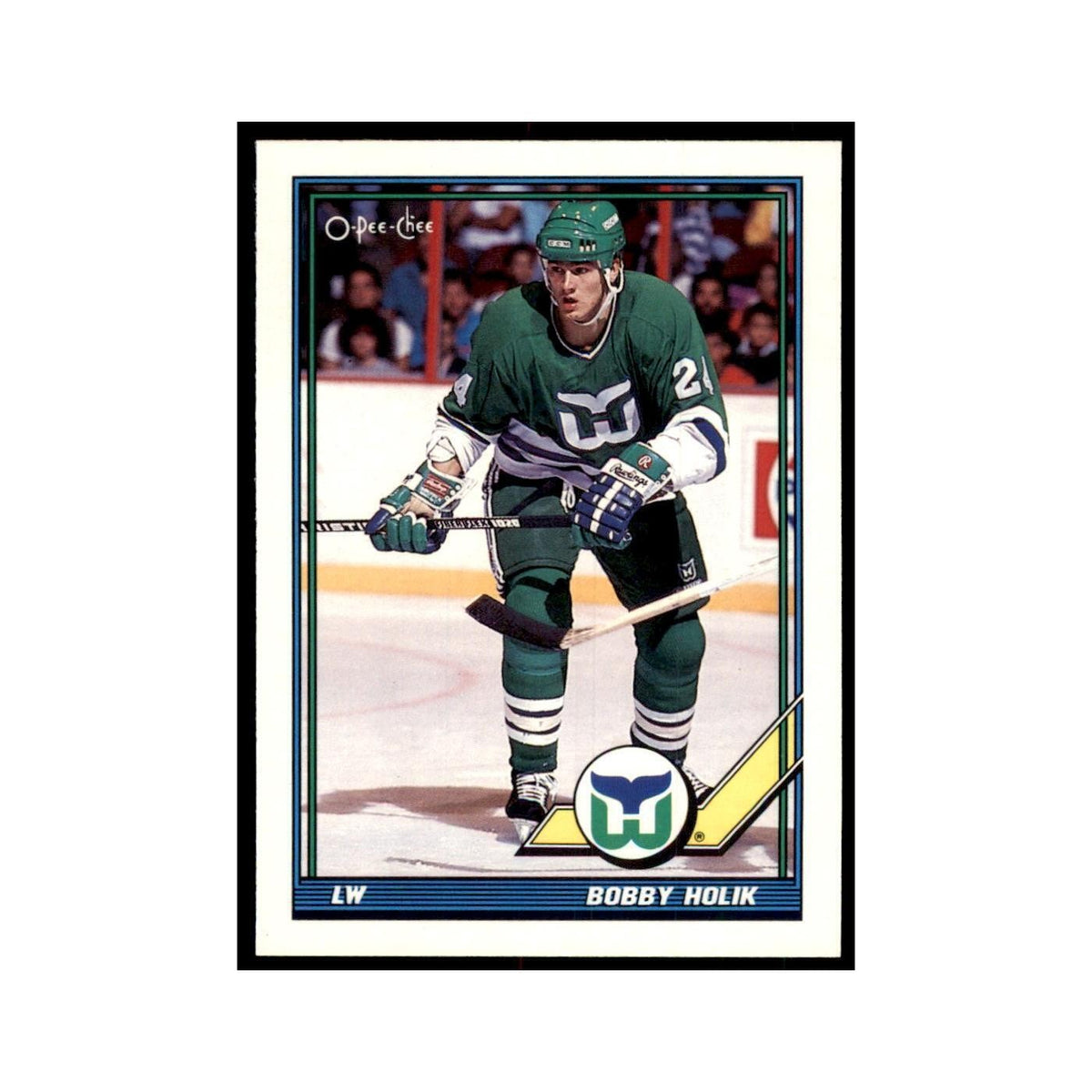 Bobby Holik 1991 O-Pee-Chee #56 Hartford Whalers Hockey Card NM