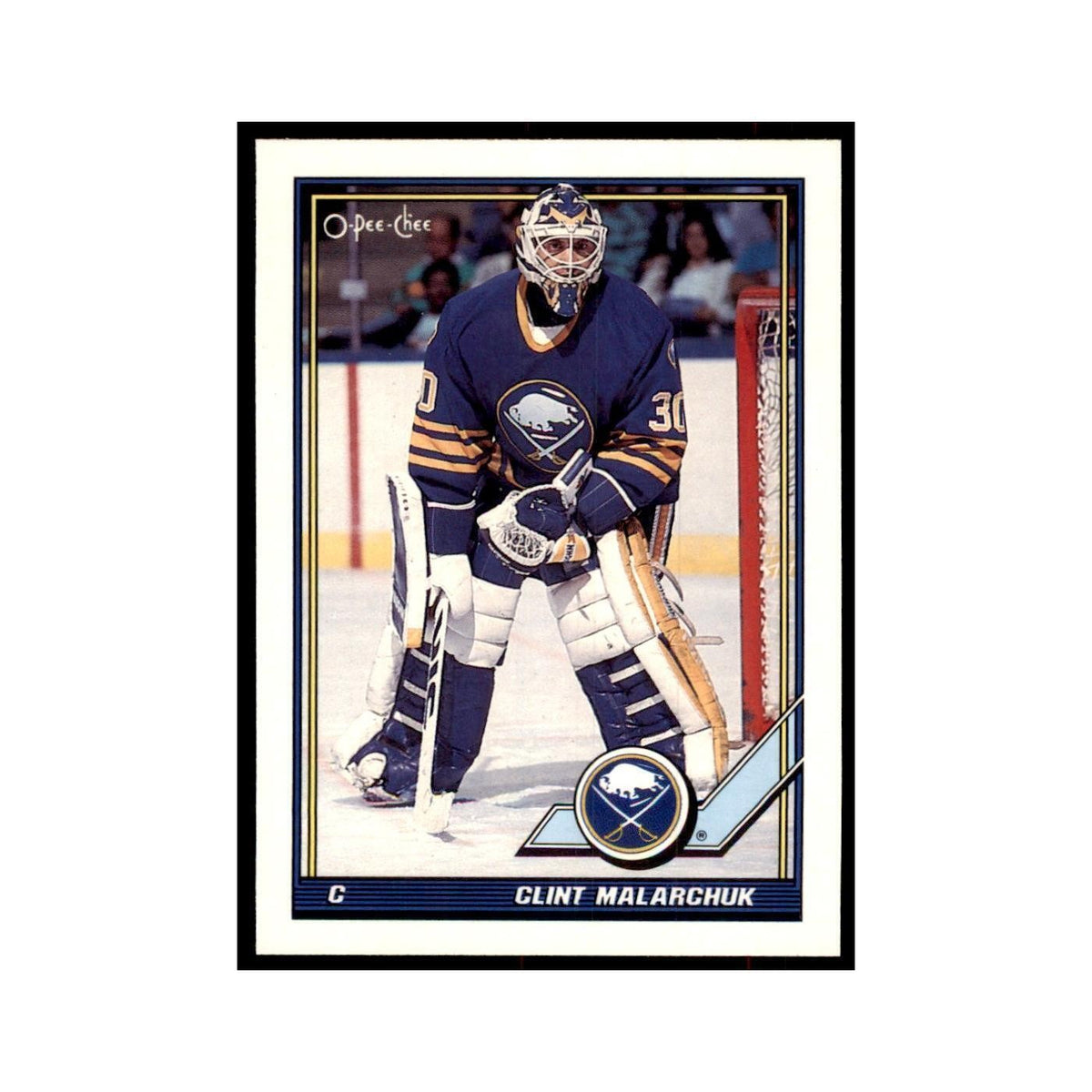 Clint Malarchuk 1991 O-Pee-Chee #97 Buffalo Sabres Hockey Card NM