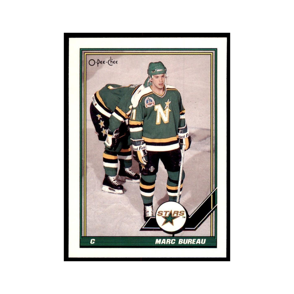 Marc Bureau 1991 O-Pee-Chee #93 Minnesota North Stars Hockey Card NM