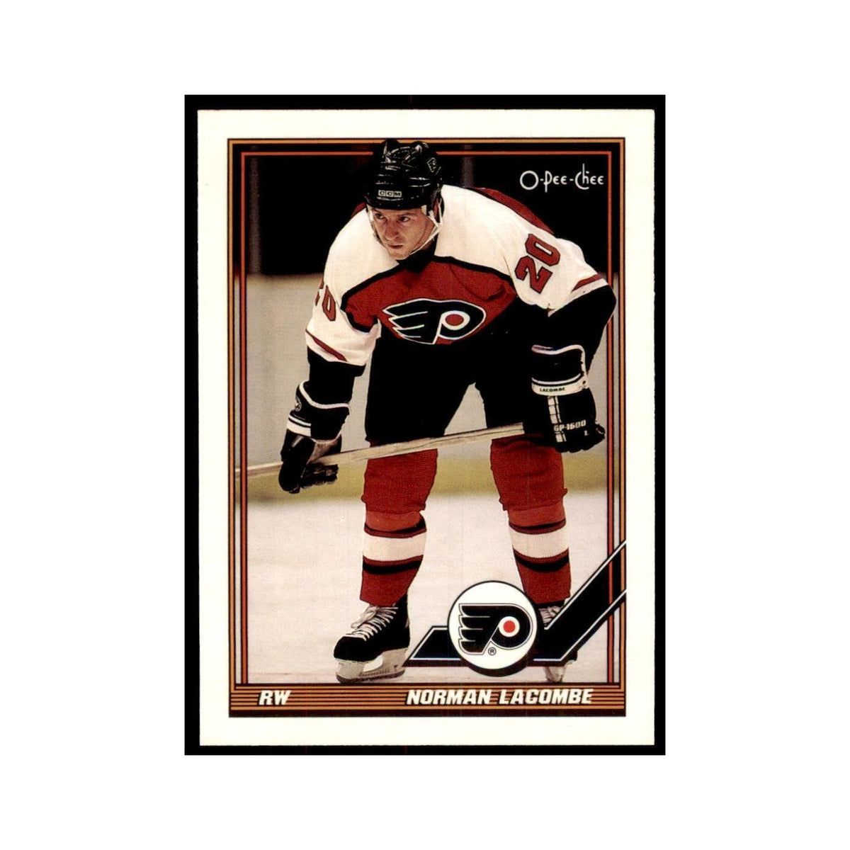 Normand Lacombe 1991 O-Pee-Chee #357 Philadelphia Flyers Hockey Card NM