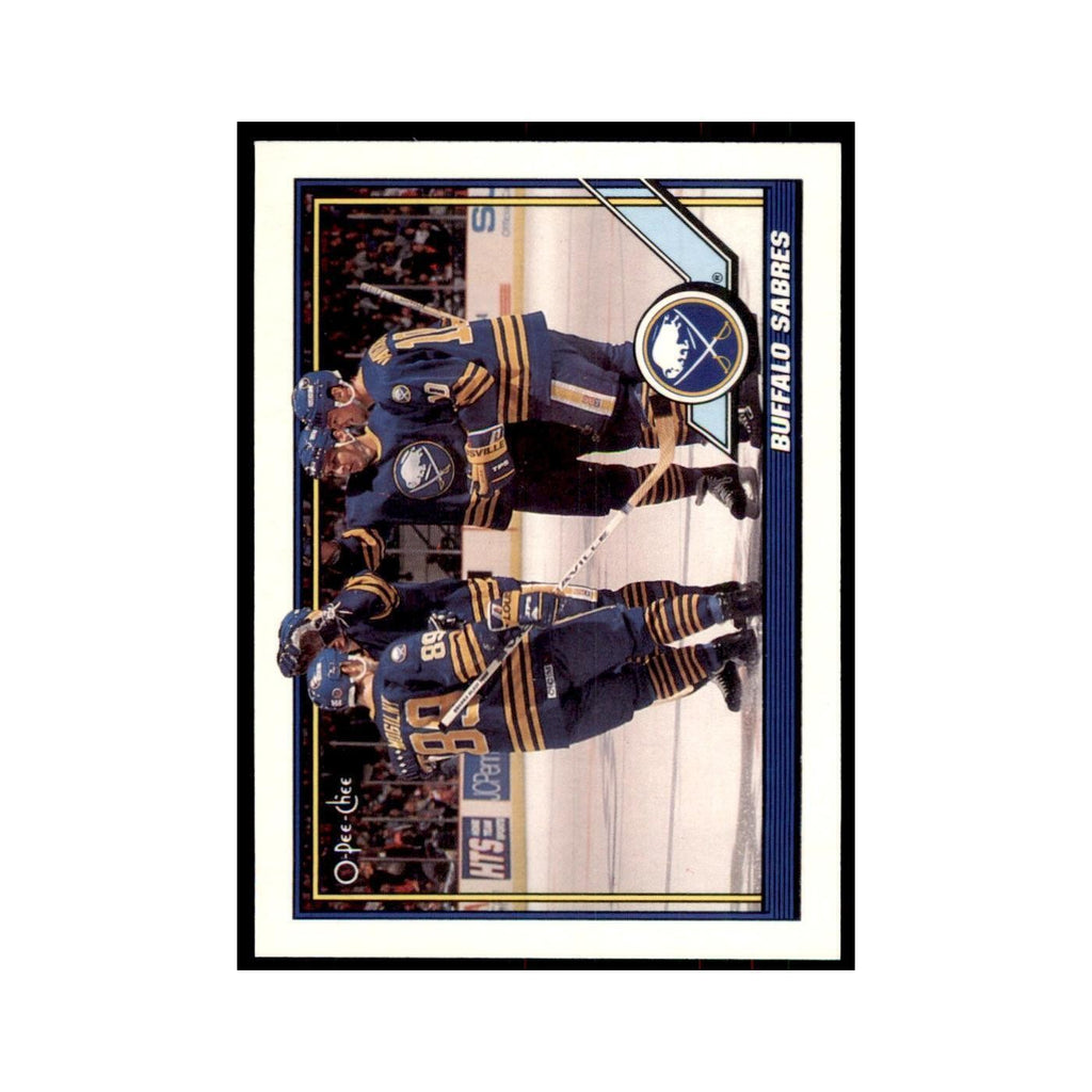 Buffalo Sabres 1991 O-Pee-Chee #32 Buffalo Sabres Hockey Card NM