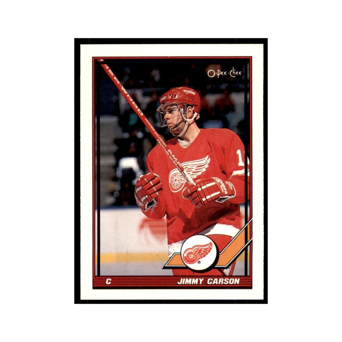 Jimmy Carson 1991 O-Pee-Chee #104 Detroit Red Wings Hockey Card NM