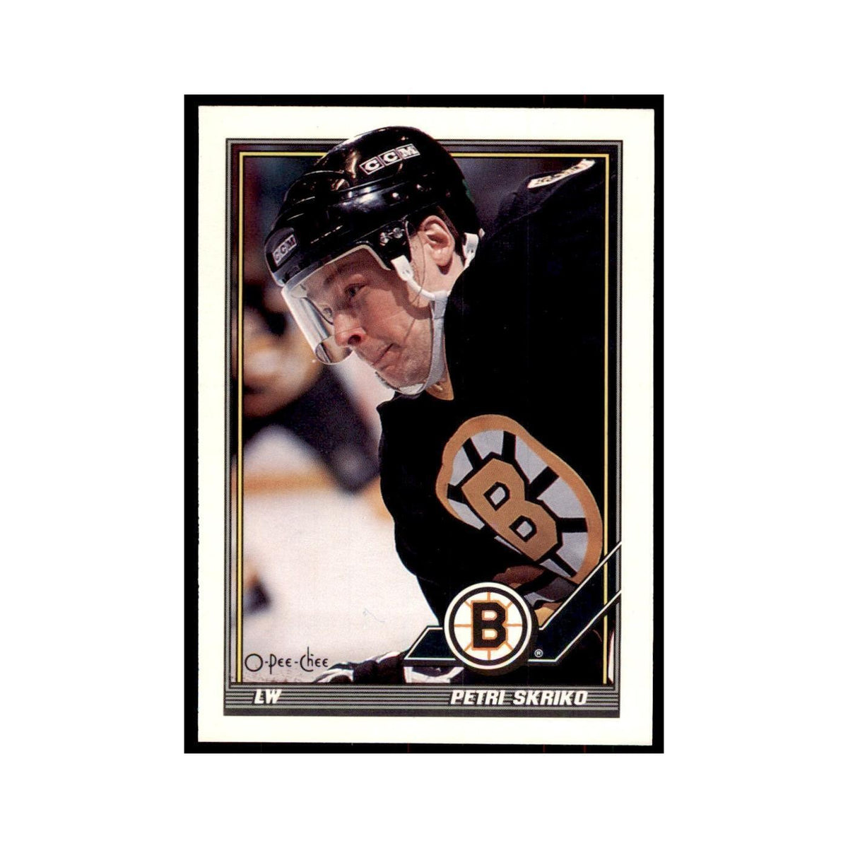 Petri Skriko 1991 O-Pee-Chee #30 Boston Bruins Hockey Card NM