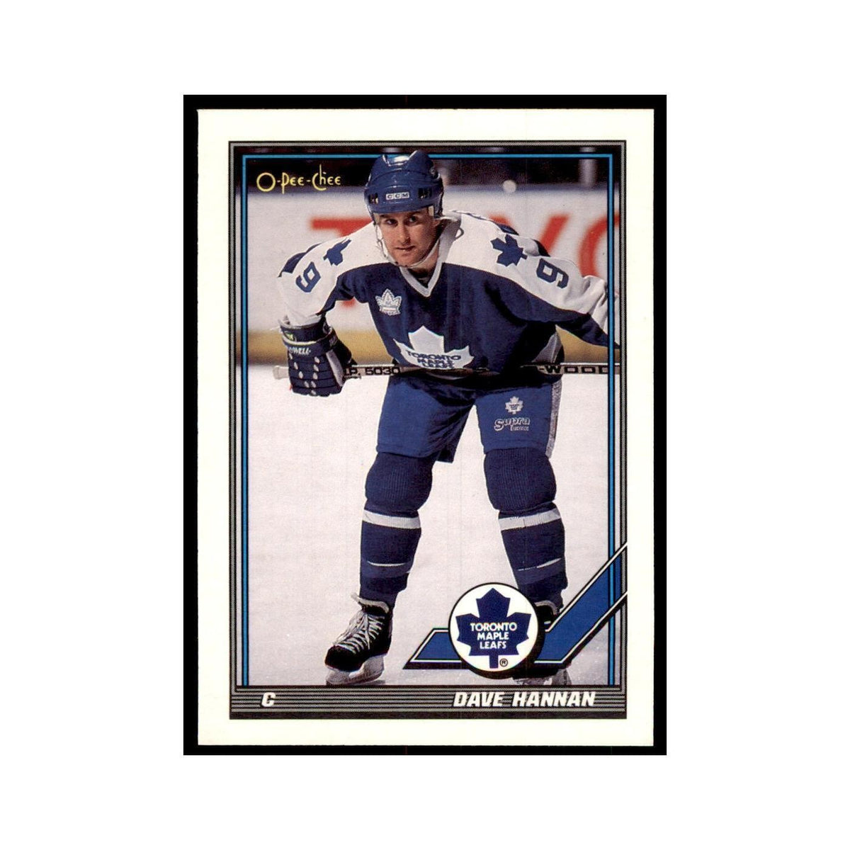 Dave Hannan 1991 O-Pee-Chee #360 Toronto Maple Leafs Hockey Card NM