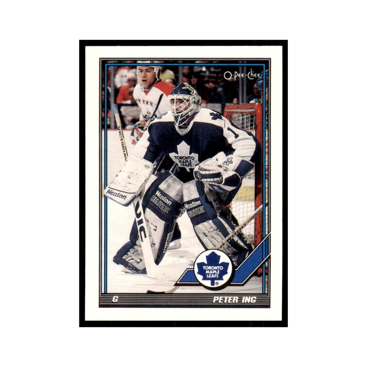 Peter Ing 1991 O-Pee-Chee #145 Toronto Maple Leafs Hockey Card NM