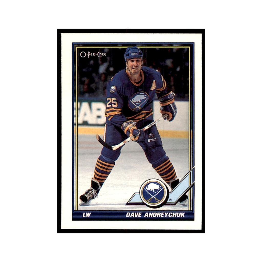 Dave Andreychuk 1991 O-Pee-Chee #38 Buffalo Sabres Hockey Card NM