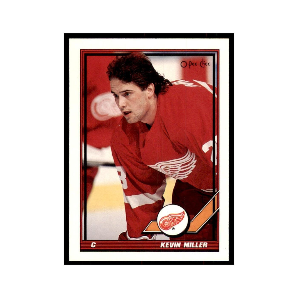 Kevin Miller 1991 O-Pee-Chee #125 Detroit Red Wings Hockey Card NM