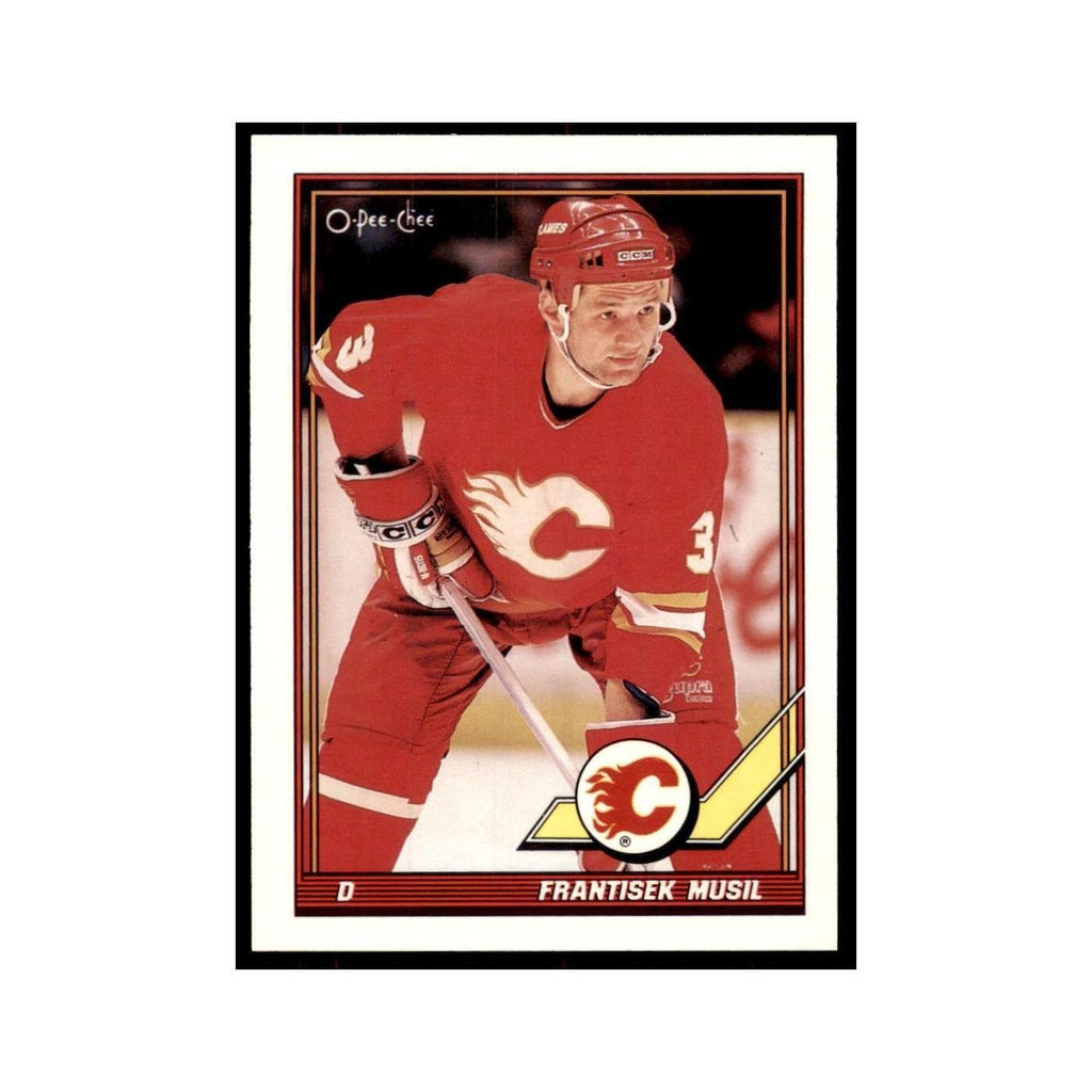 Frantisek Musil 1991 O-Pee-Chee #68 Calgary Flames Hockey Card NM