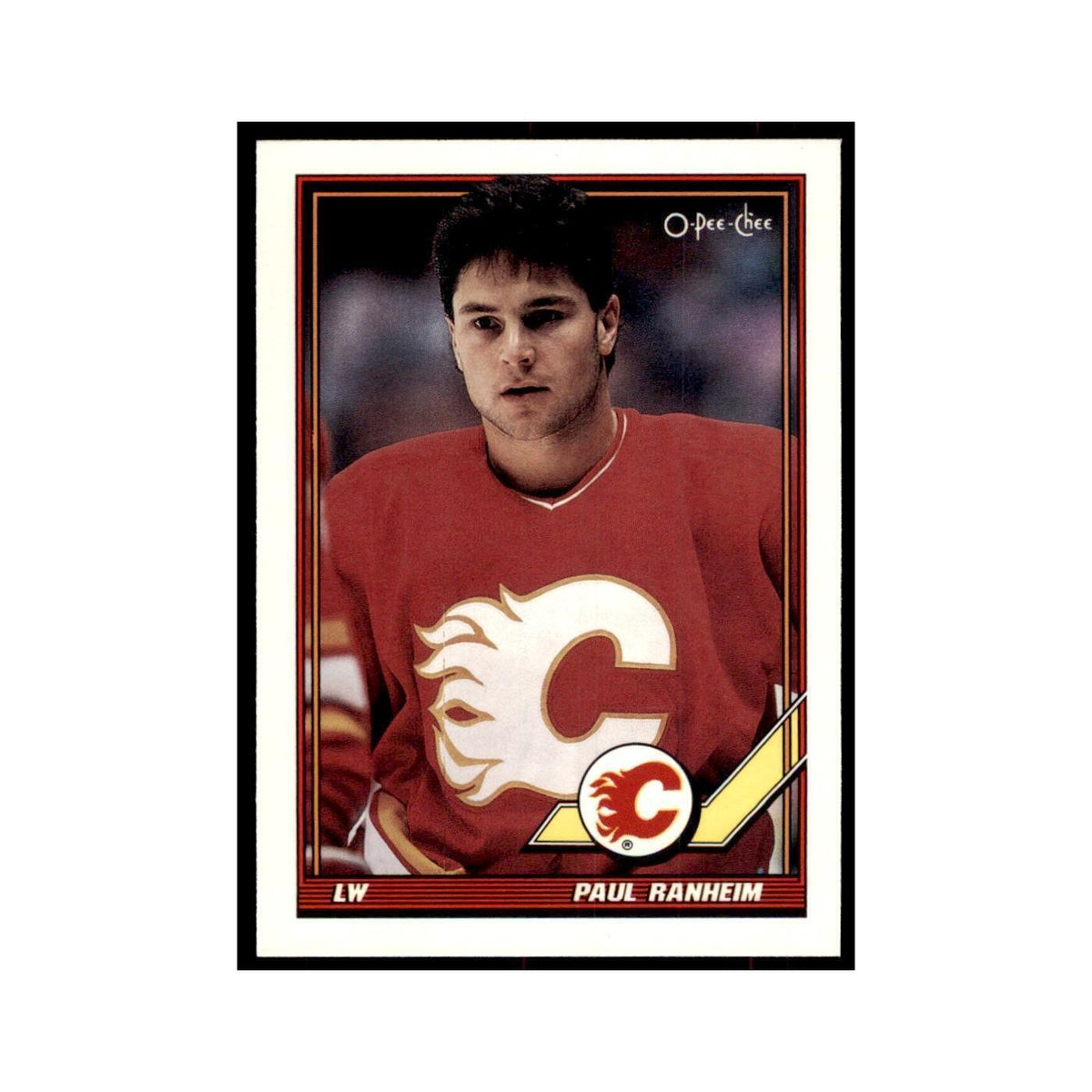 Paul Ranheim 1991 O-Pee-Chee #15 Calgary Flames Hockey Card NM