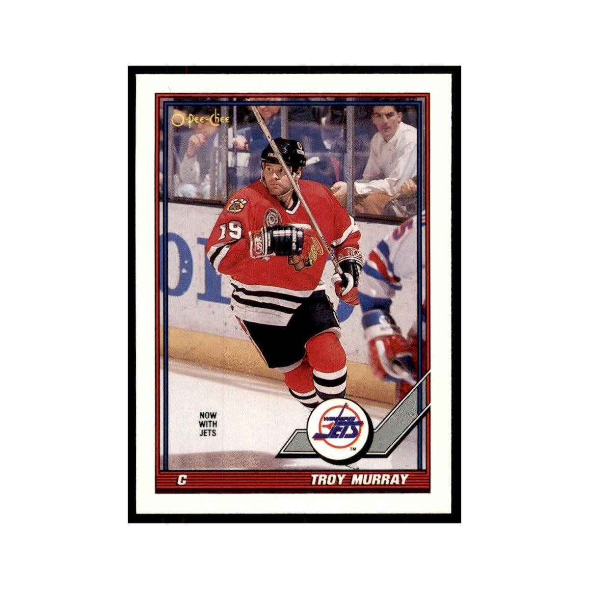 Troy Murray 1991 O-Pee-Chee #87 Winnipeg Jets Hockey Card NM