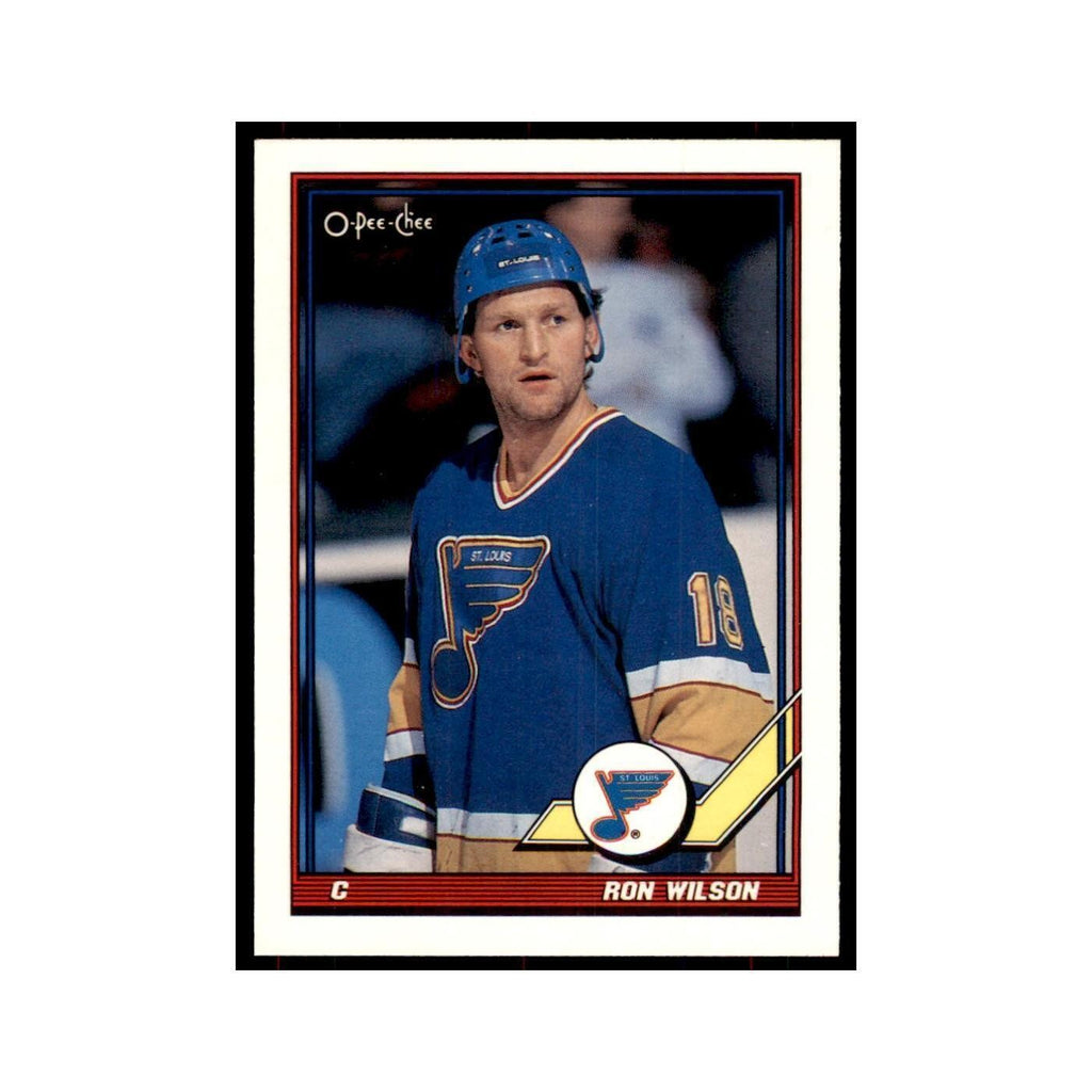 Ron Wilson 1991 O-Pee-Chee #120 St. Louis Blues Hockey Card NM