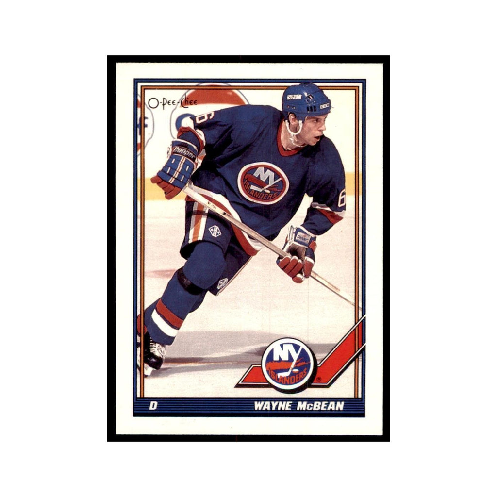 Wayne McBean 1991 O-Pee-Chee #62 New York Islanders Hockey Card NM