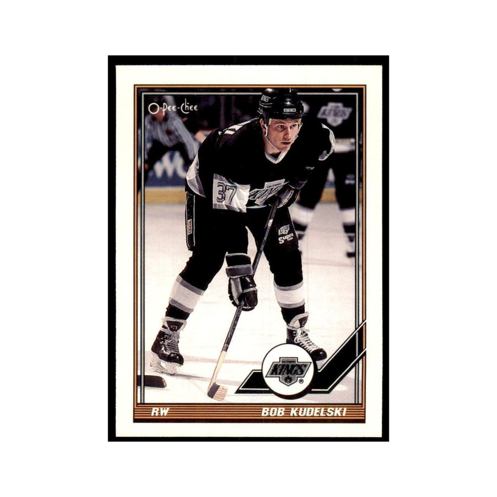 Bob Kudelski 1991 O-Pee-Chee #61 Los Angeles Kings Hockey Card NM
