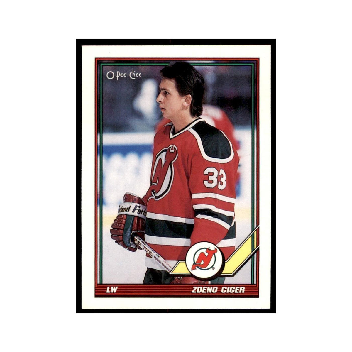 Zdeno Ciger 1991 O-Pee-Chee #352 New Jersey Devils Hockey Card NM