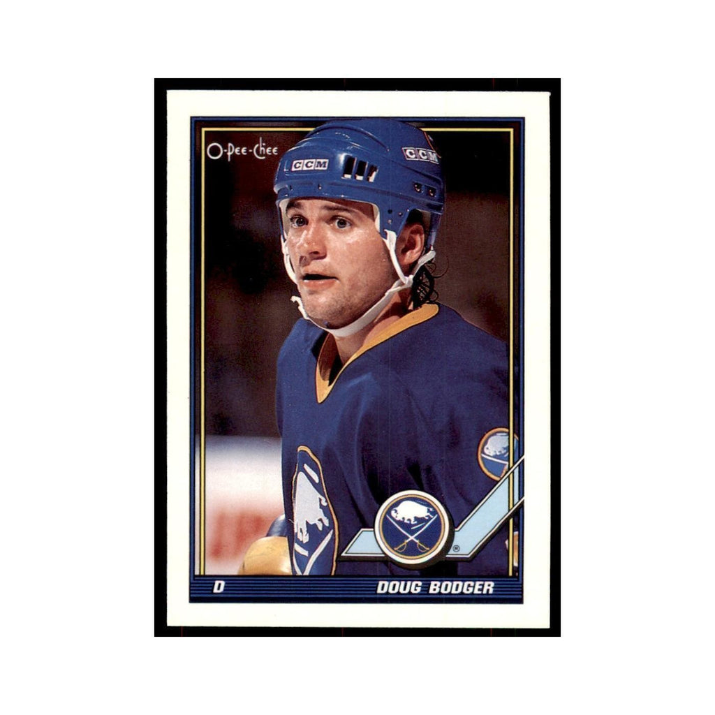 Doug Bodger 1991 O-Pee-Chee #207 Buffalo Sabres Hockey Card NM