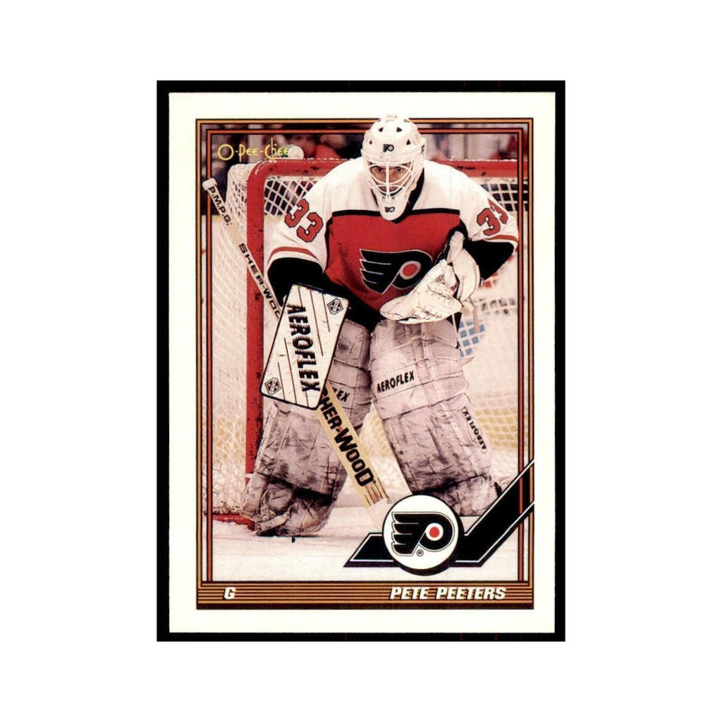 Pete Peeters 1991 O-Pee-Chee #29 Philadelphia Flyers Hockey Card NM