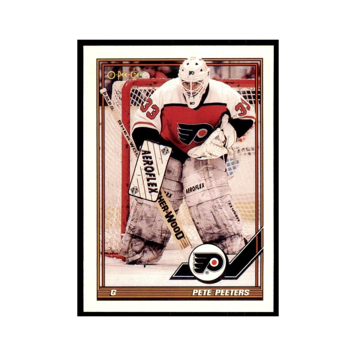 Pete Peeters 1991 O-Pee-Chee #29 Philadelphia Flyers Hockey Card NM