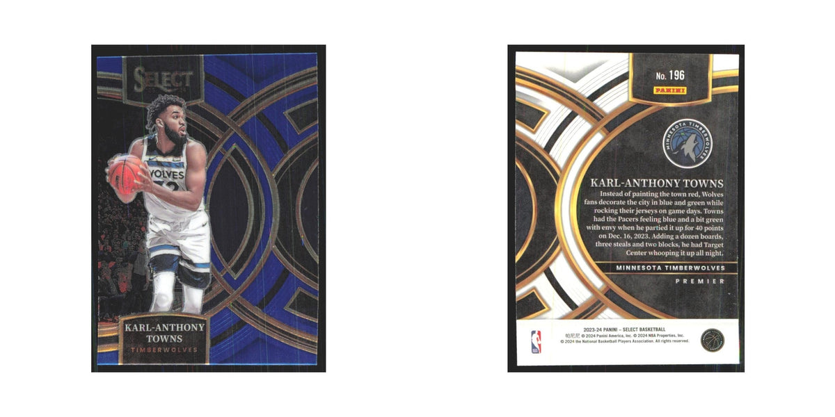 Karl-Anthony Towns 2023 Panini Select #196 Minnesota Timberwolves NM