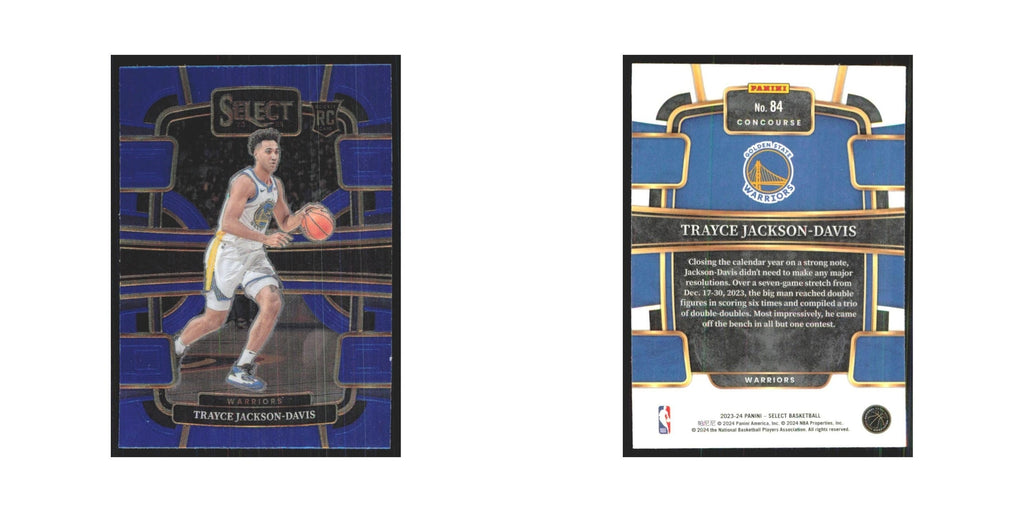 Trayce Jackson-Davis 2023 Panini Select #84 Golden State Warriors NM