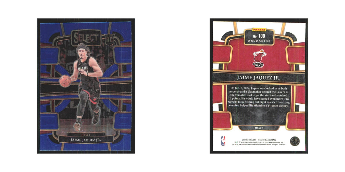 Jaime Jaquez Jr. 2023 Panini Select #100 Miami Heat Basketball Card NM