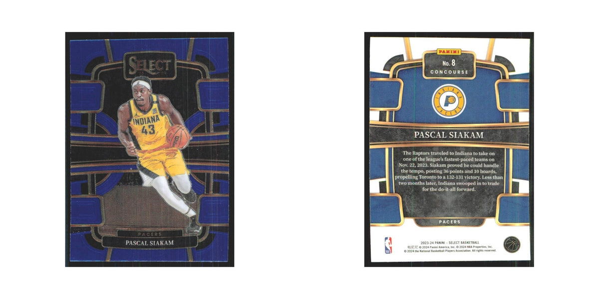 Pascal Siakam 2023 Panini Select #8 Indiana Pacers Basketball Card NM
