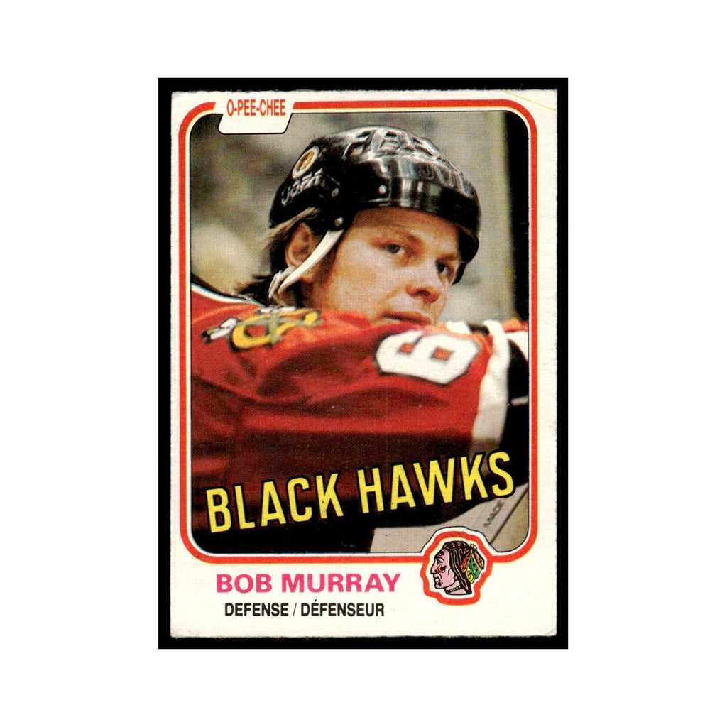 Bob Murray 1981 O-Pee-Chee #61 Chicago Blackhawks Hockey Card EX