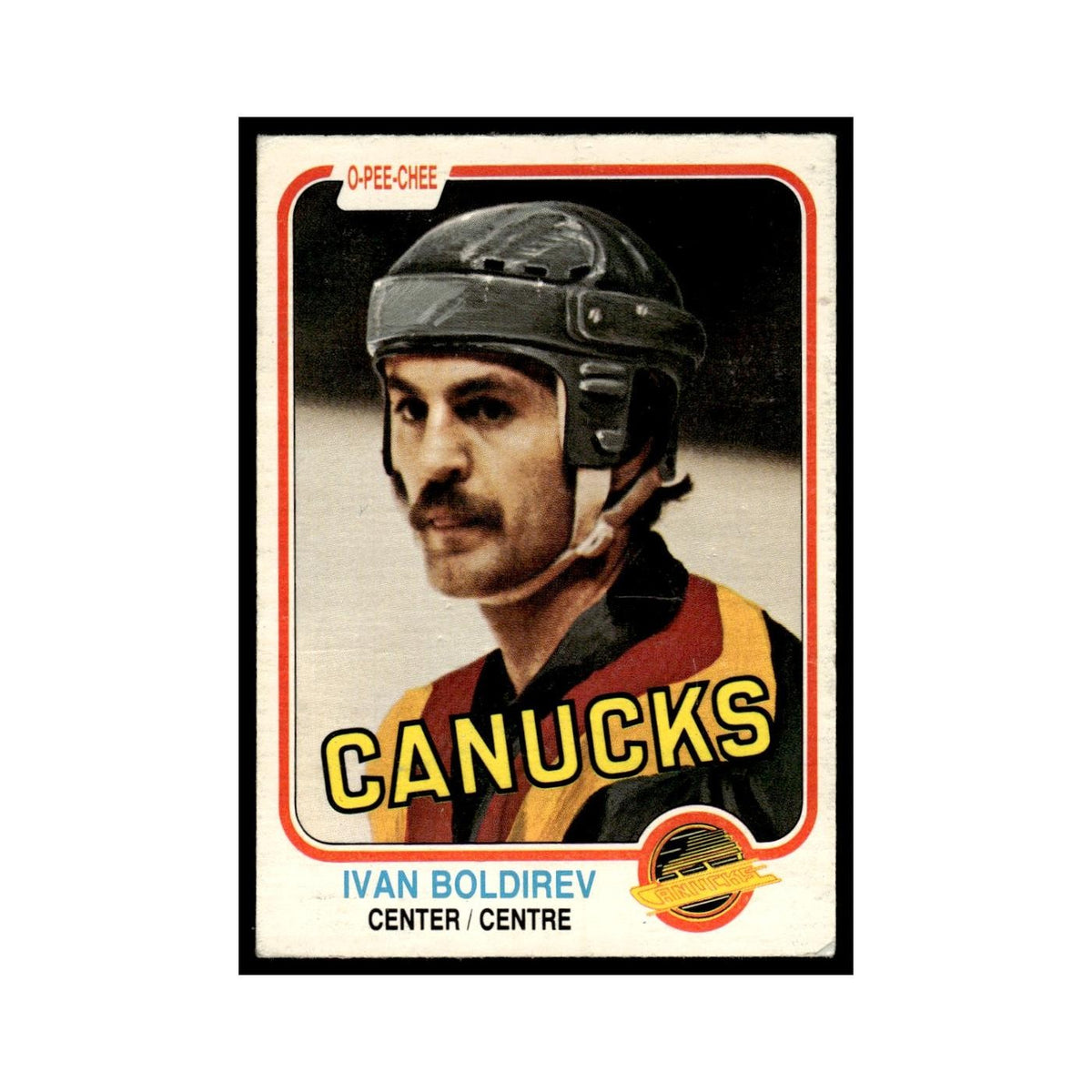 Ivan Boldirev 1981 O-Pee-Chee #329 Vancouver Canucks Hockey Card EX