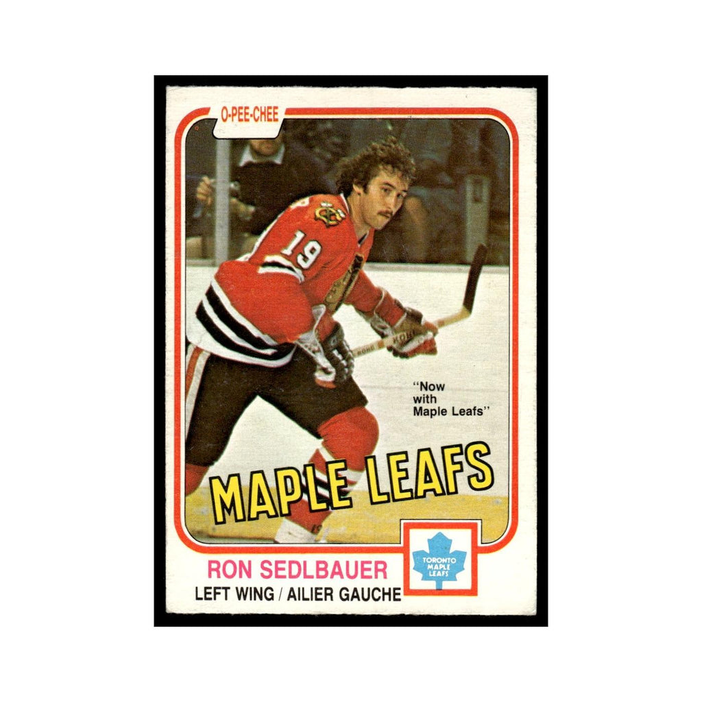 Ron Sedlbauer 1981 O-Pee-Chee #324 Toronto Maple Leafs Hockey Card EX