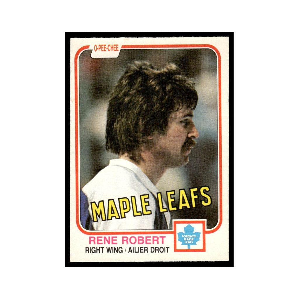 Rene Robert 1981 O-Pee-Chee #322 Toronto Maple Leafs Hockey Card EX