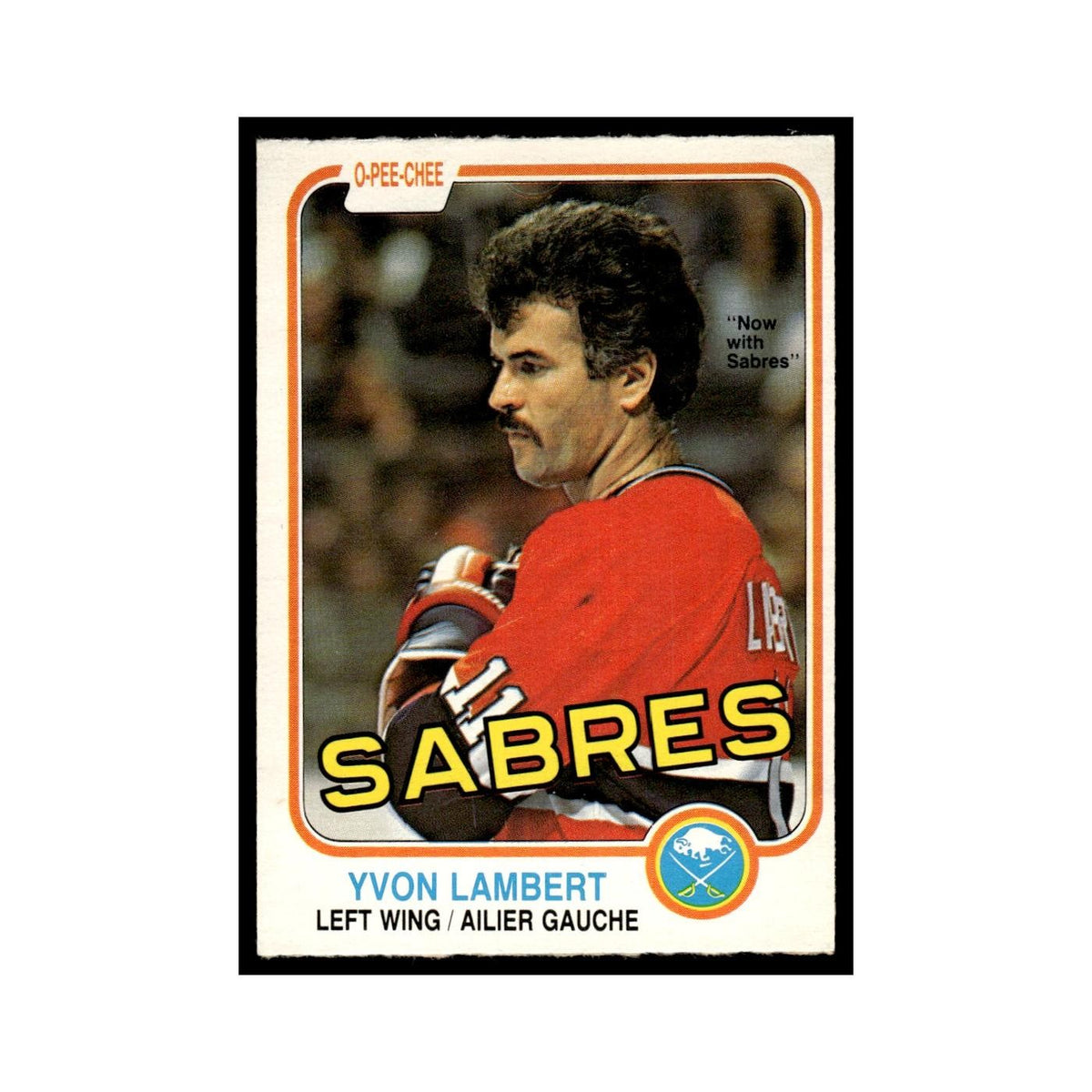 Yvon Lambert 1981 O-Pee-Chee #185 Buffalo Sabres Hockey Card EX